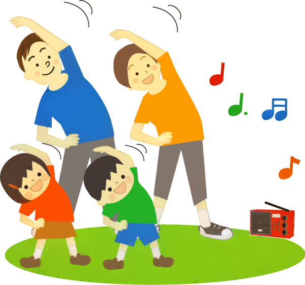 Зарядка всей семьей