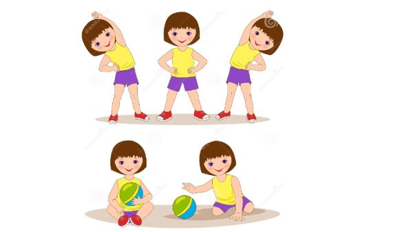 Рисование дети занимаются спортом