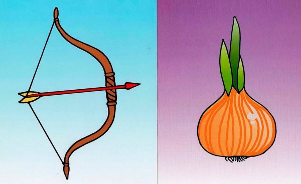 Лук рисунок для детей