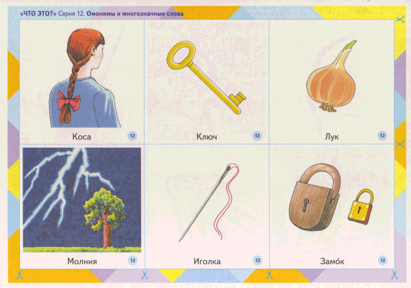 Омонимы в картинках 5 класс