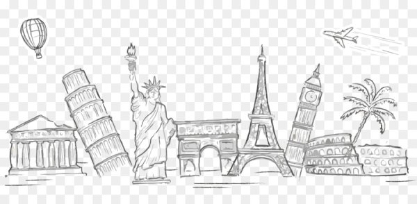 Достопримечательности мира рисунки