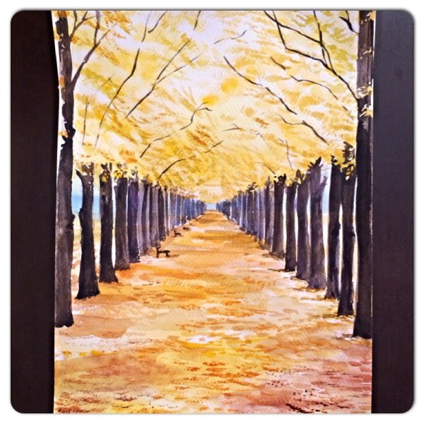 Аллея уходящая вдаль