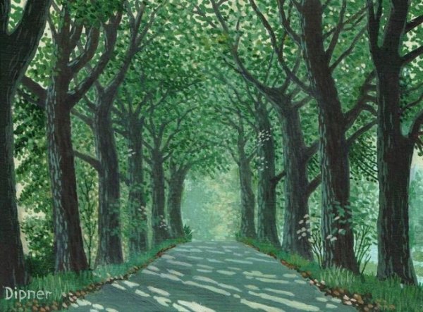 Аллея иллюстрация