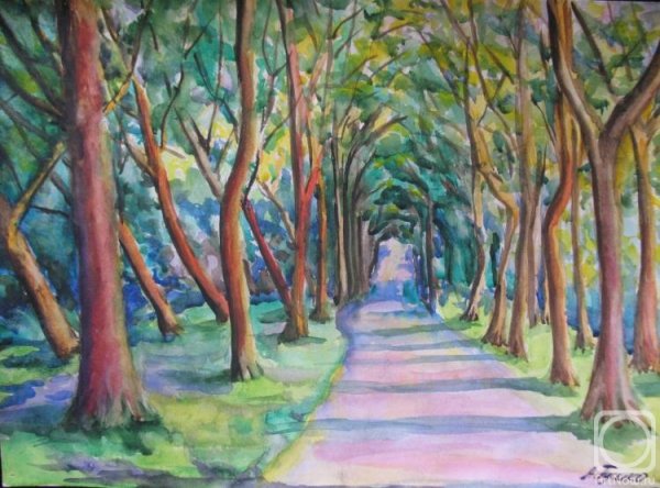 Аллея рисунок