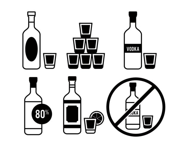 Водка вектор