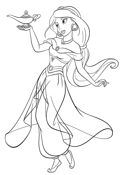 Принцессы Диснея Жасмин раск