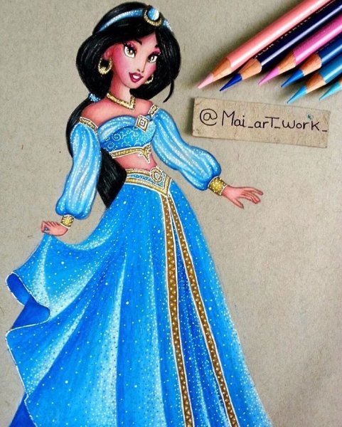 Жасмин Дисней скетч