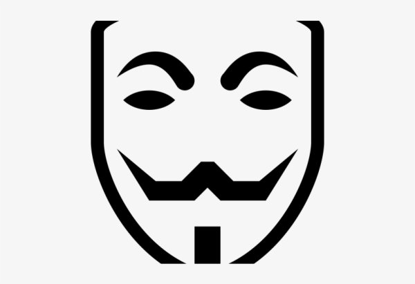 Маска Анонимуса шаблон