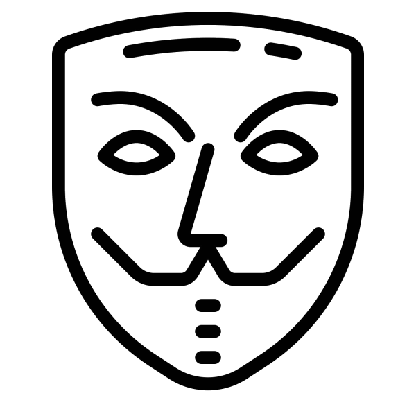 Маска Анонимуса вектор