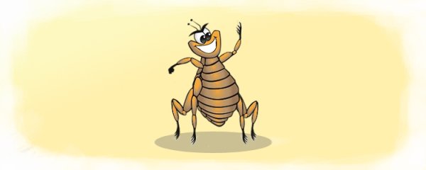 Блоха рисунок