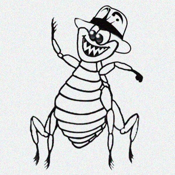 Блоха раскраска