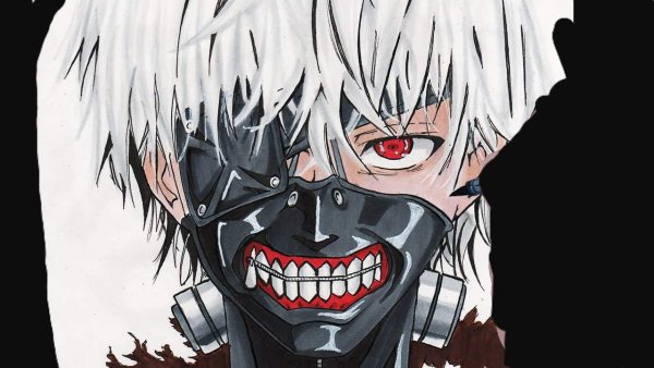 Канеки Кен рисунок