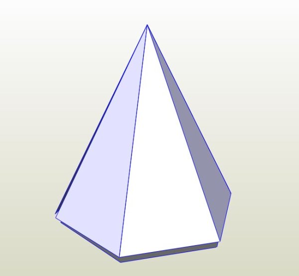 Правильная шести уголная пирамида