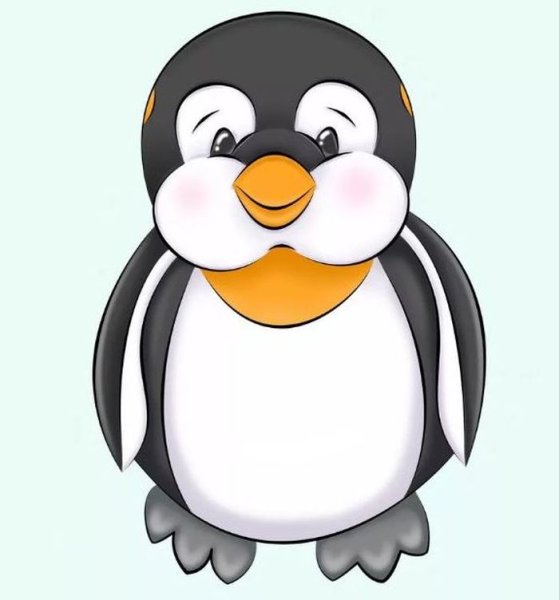 Пингвин мультяшный