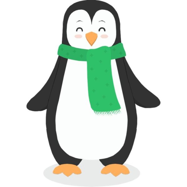 Пингвин в шарфе