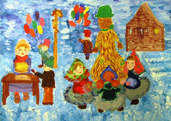 Рисование Масленица