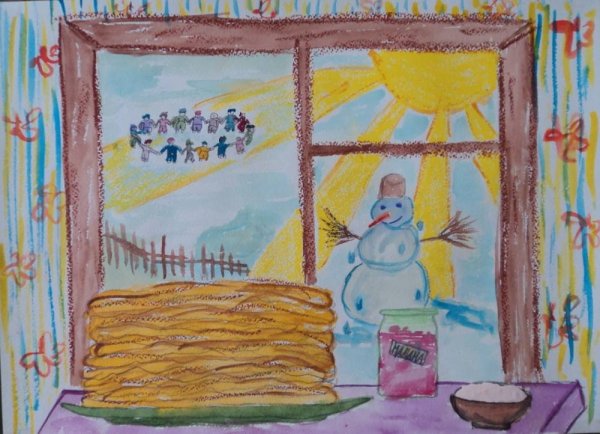 Масленица рисунок