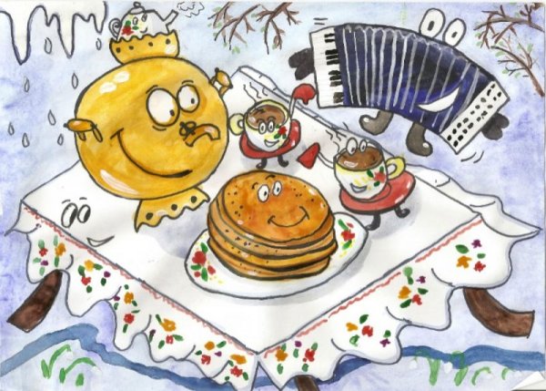 Рисование Масленица