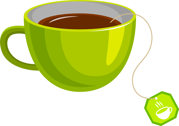 Нарисованная чашка чая