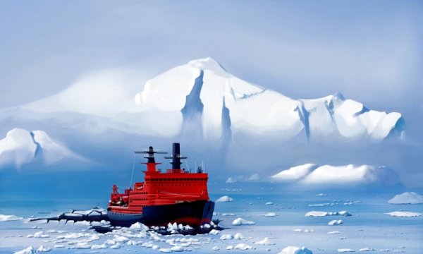 Ледокол Ямал вектор