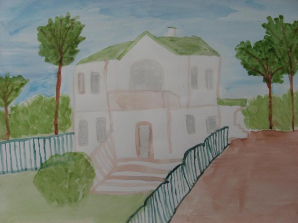 Рисунок на тему Ясная Поляна