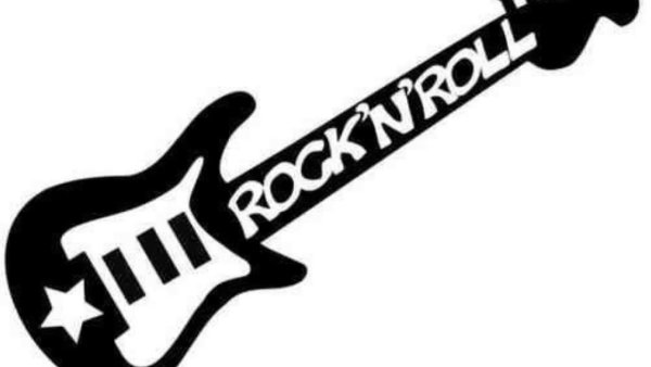 Электрогитара трафарет