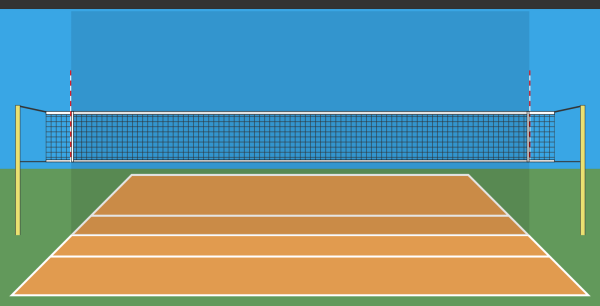 Волейбольная площадка для детей