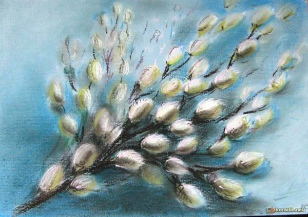 Весна гуашью