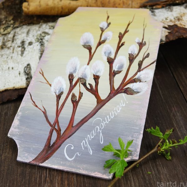 Верба рисунок для детей