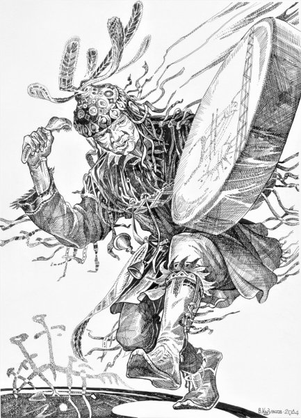 Тату Якут шаман