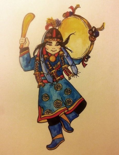 Шаман иллюстрация