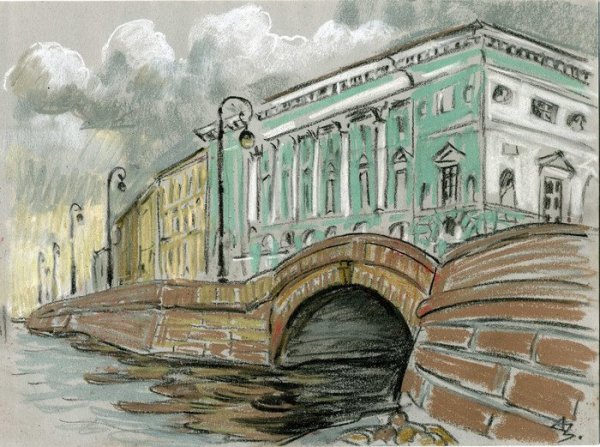 Эрмитажный театр Санкт-Петербург рисунок