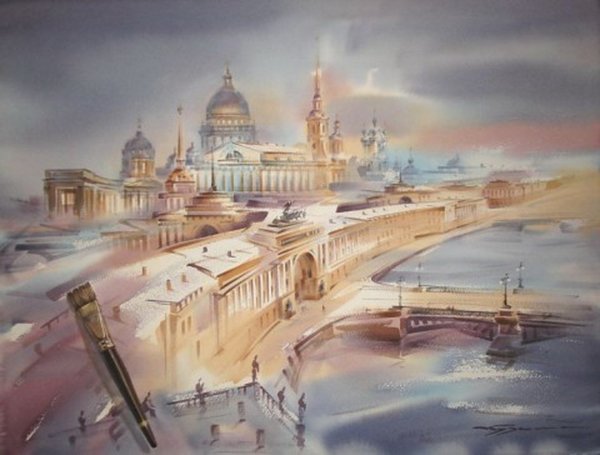 Константин Кузема.акварели Петербурга.