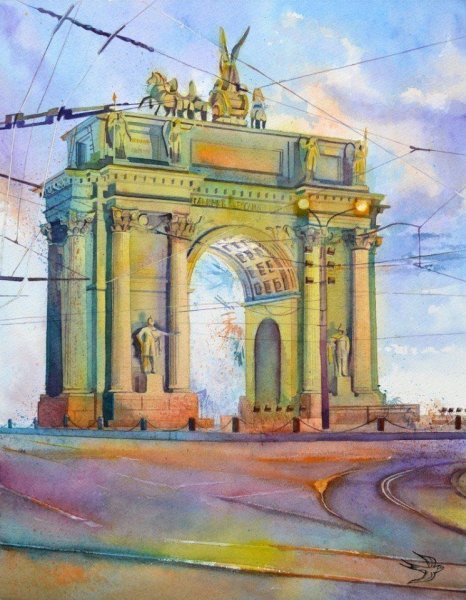 Акварельный Петербург Виктории Кравченко