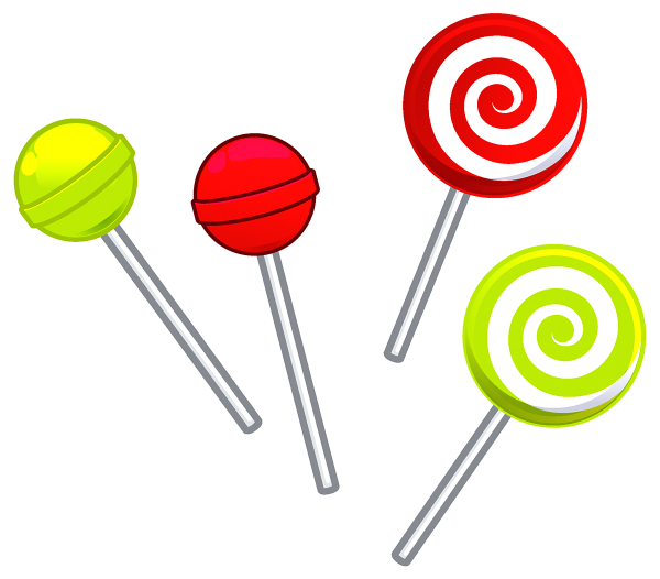 Раскраска леденец на палочке