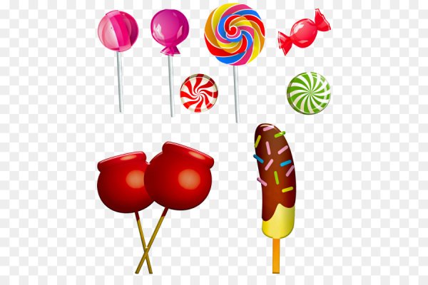 Леденец на прозрачном фоне