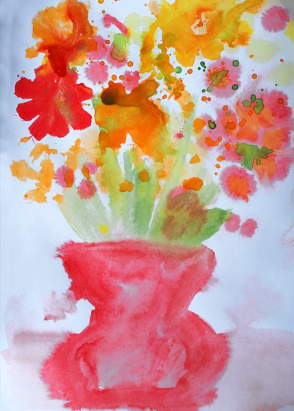 Рисование акварелью для детей