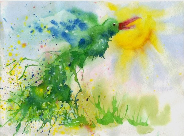 Марина Трушникова монотипия кляксография