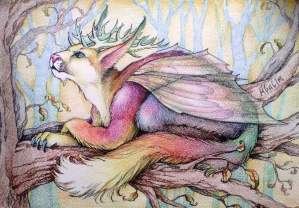 Череп гуашью