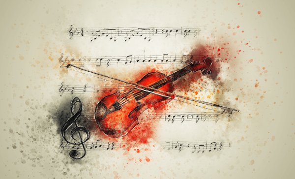 Скрипка фон