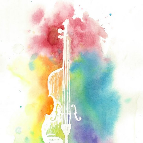 Музыкальные инструменты акварель