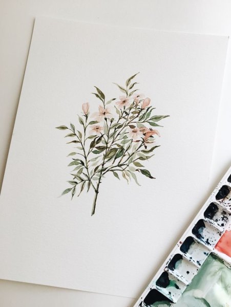 Акварель Минимализм