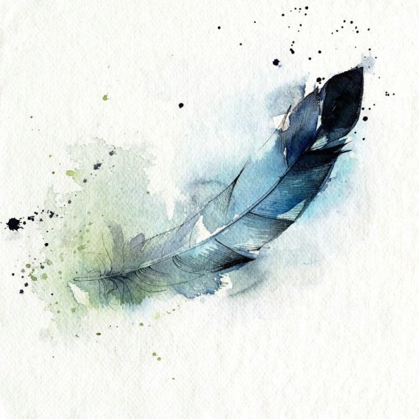 Иллюстрации в стиле Минимализм акварель