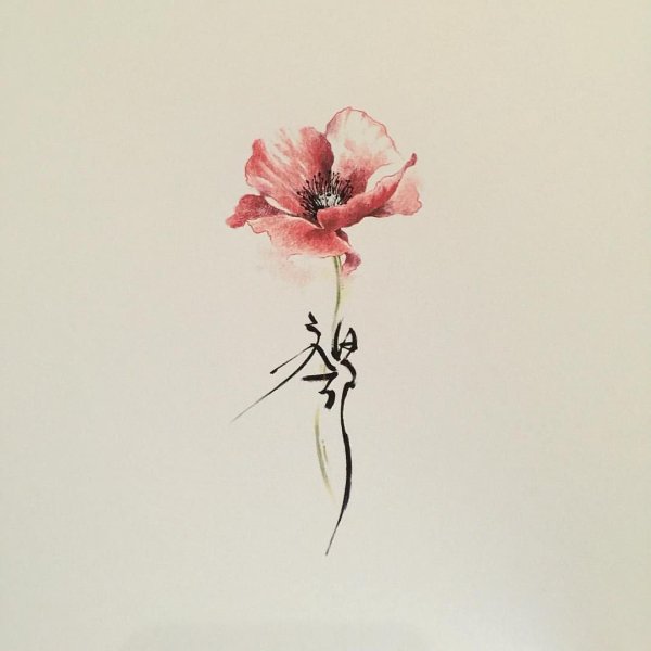 Мак тату эскиз