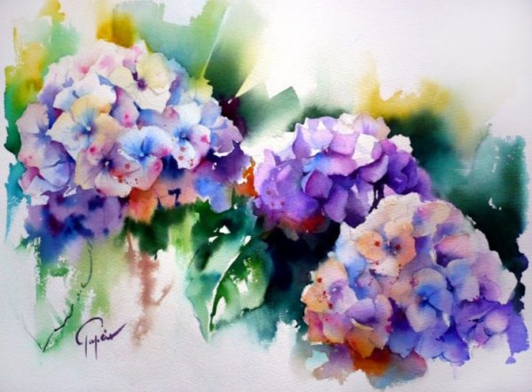 Акварелист Жан-Клод папье