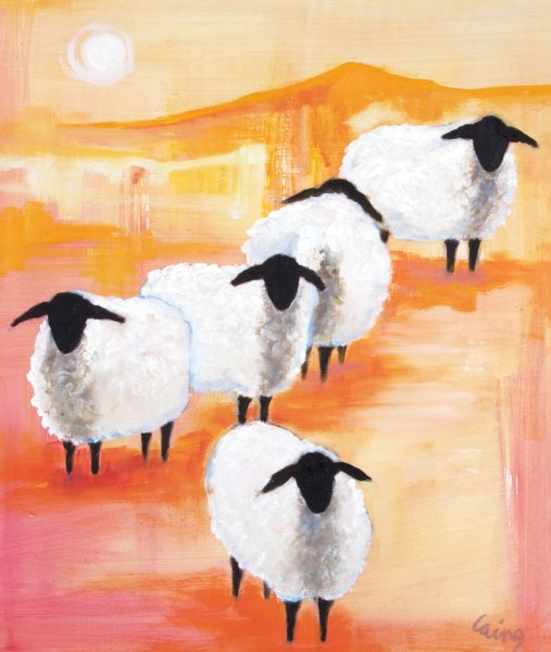 Барашек гуашью