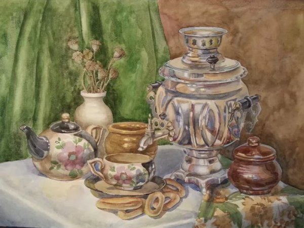 Тульский самовар натюрморт
