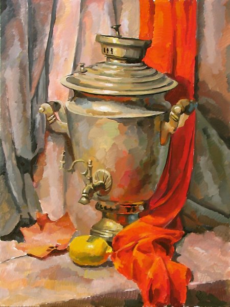 Елена Шумакова. Самовар живопись