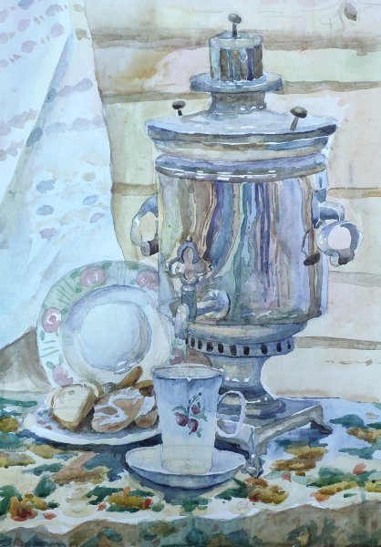 Самовар с фруктами