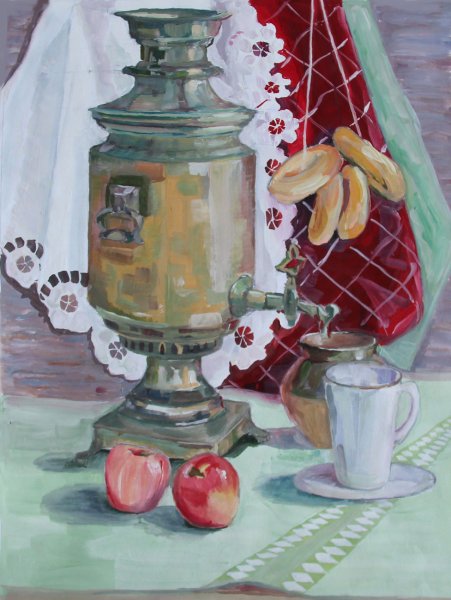 Василий Иванович Суриков самовар